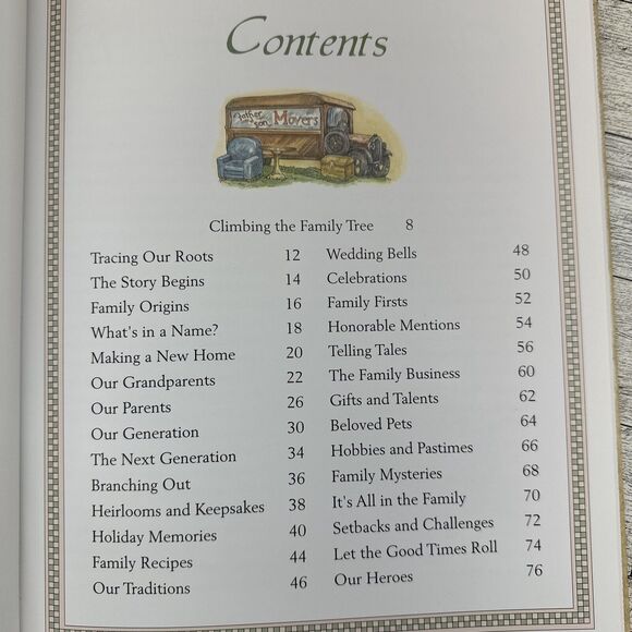 Our Family Tree A Keepsake Book Genealogy History Memory Record Book New Seasons - Picture 6 of 15